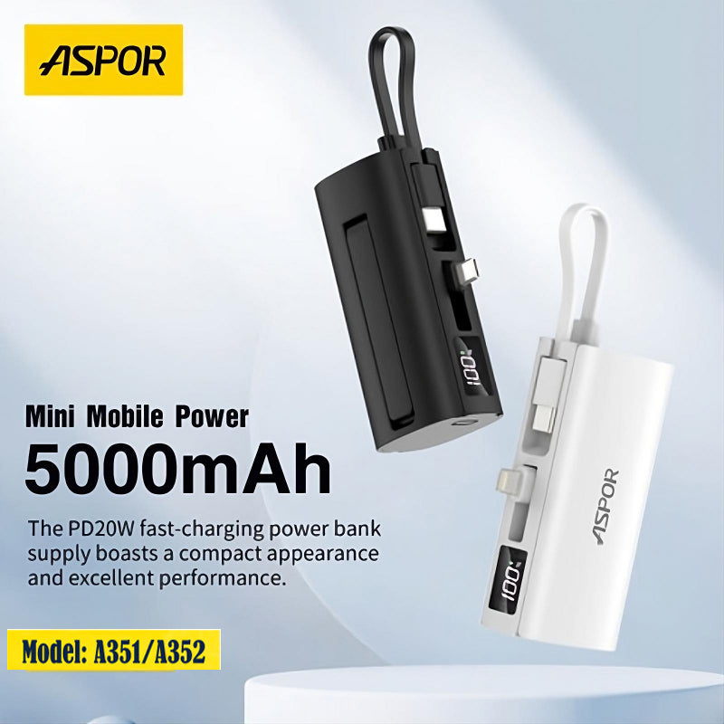 Aspor 2in1 Mini Power Bank