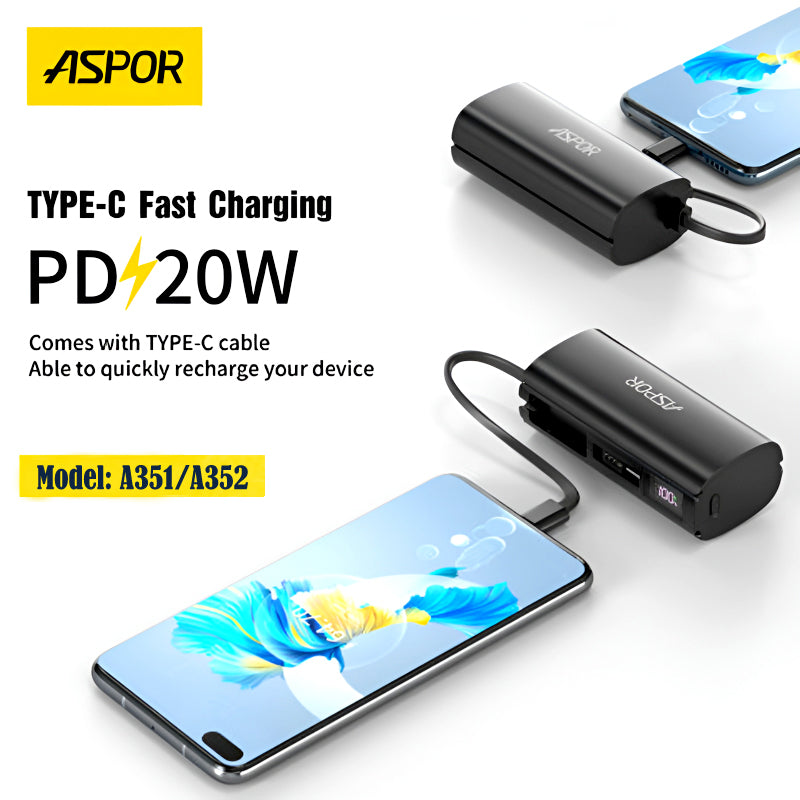 Aspor 2in1 Mini Power Bank