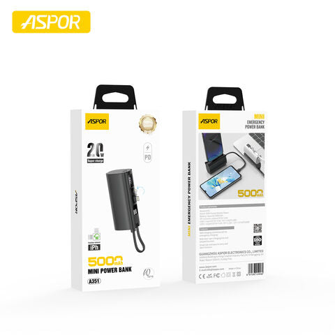 Aspor 2in1 Mini Power Bank