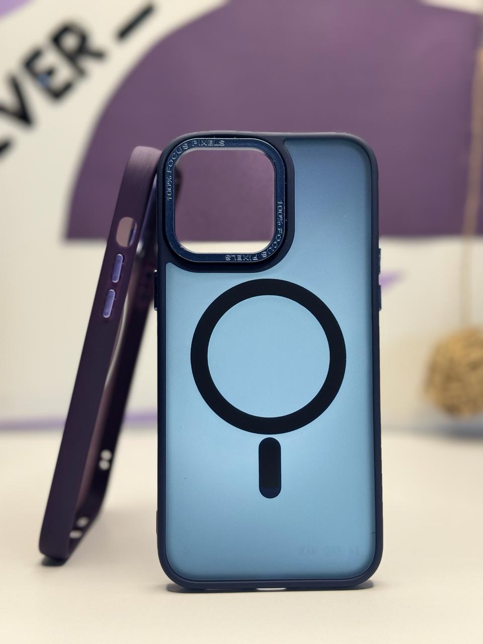 Matt colored case with seamless wireless connectivity for sleek device protection.